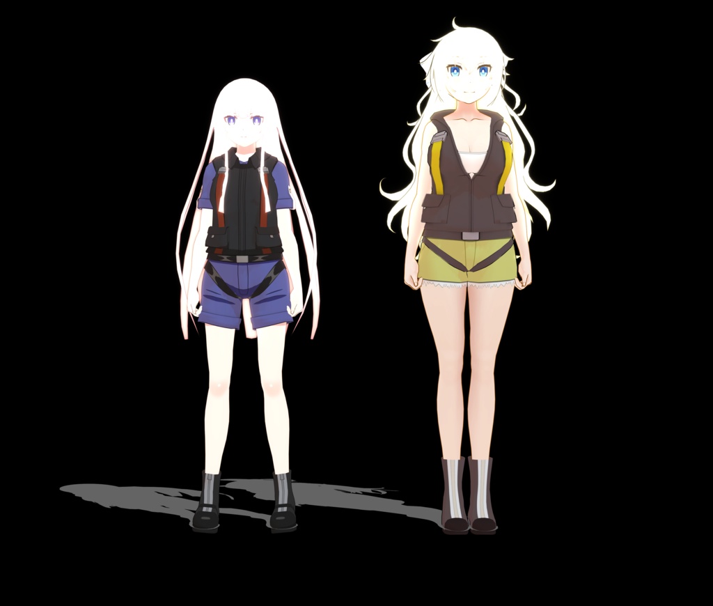 MMDグリペン＆イーグル(発光)(無料)