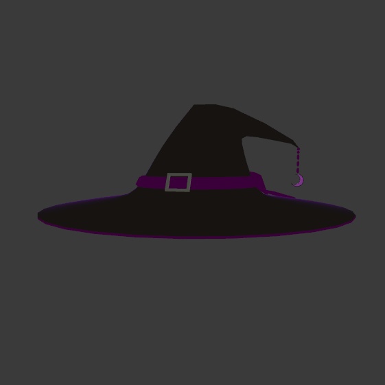 【VRChat想定・PhysBones対応】魔女の帽子
