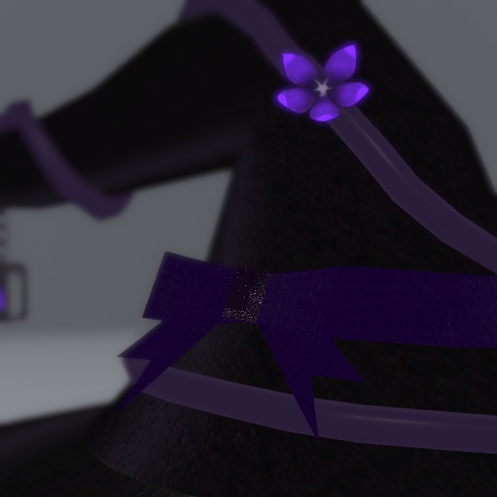 菫の花魔女の帽子【PhysBones対応】