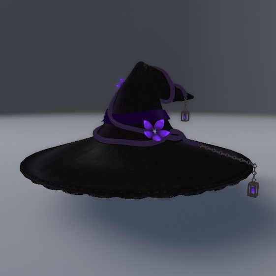 菫の花魔女の帽子【PhysBones対応】