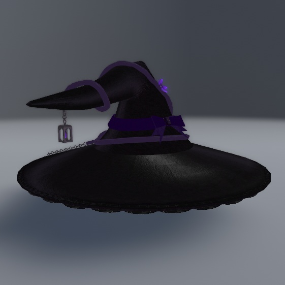 菫の花魔女の帽子【PhysBones対応】