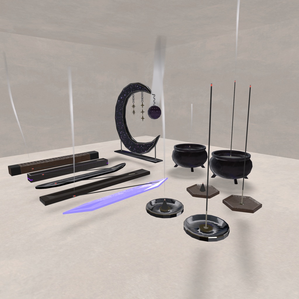 お香セット【VRChat想定・ギミック】