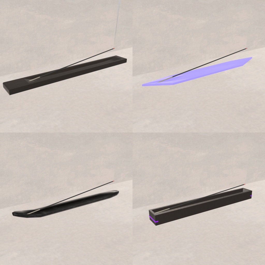 お香セット【VRChat想定・ギミック】