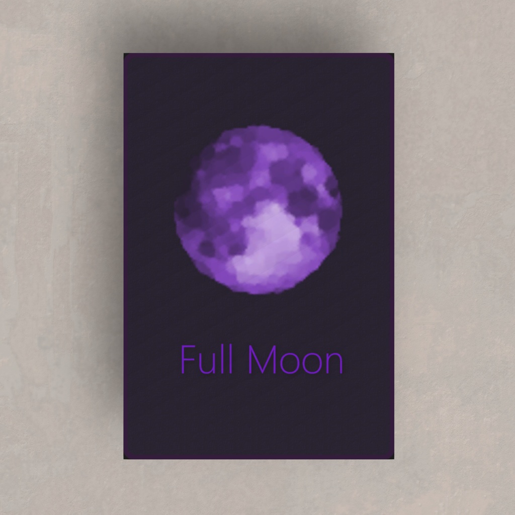 【無料】MoonPhaseCard【VRChat想定・テクスチャ】