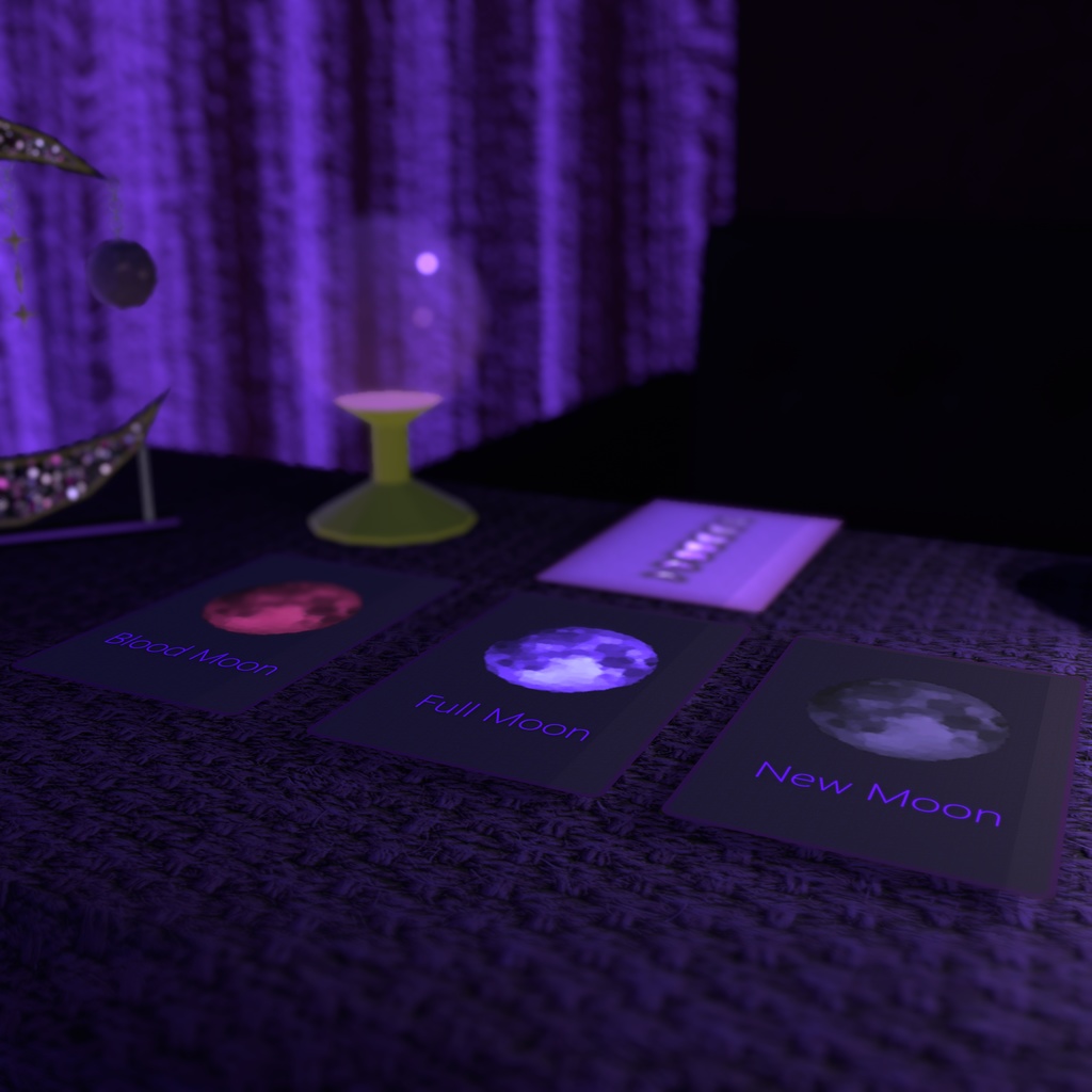 【無料】MoonPhaseCard【VRChat想定・テクスチャ】