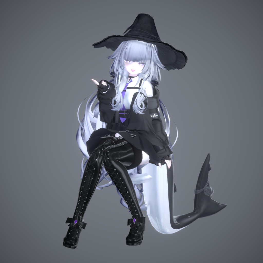 Lace-up Thigh High Boots【12アバター対応】