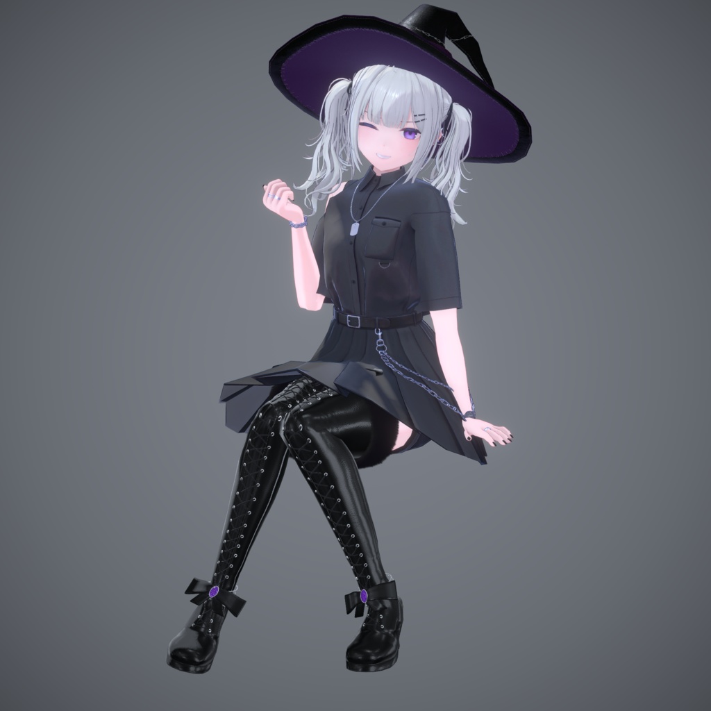 Lace-up Thigh High Boots