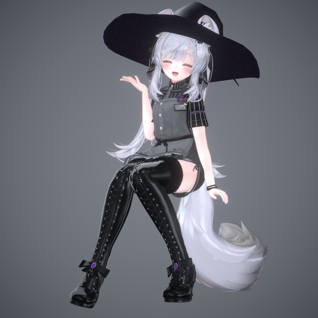 Lace-up Thigh High Boots