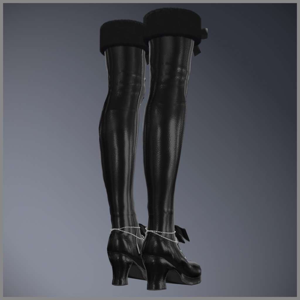 Lace-up Thigh High Boots