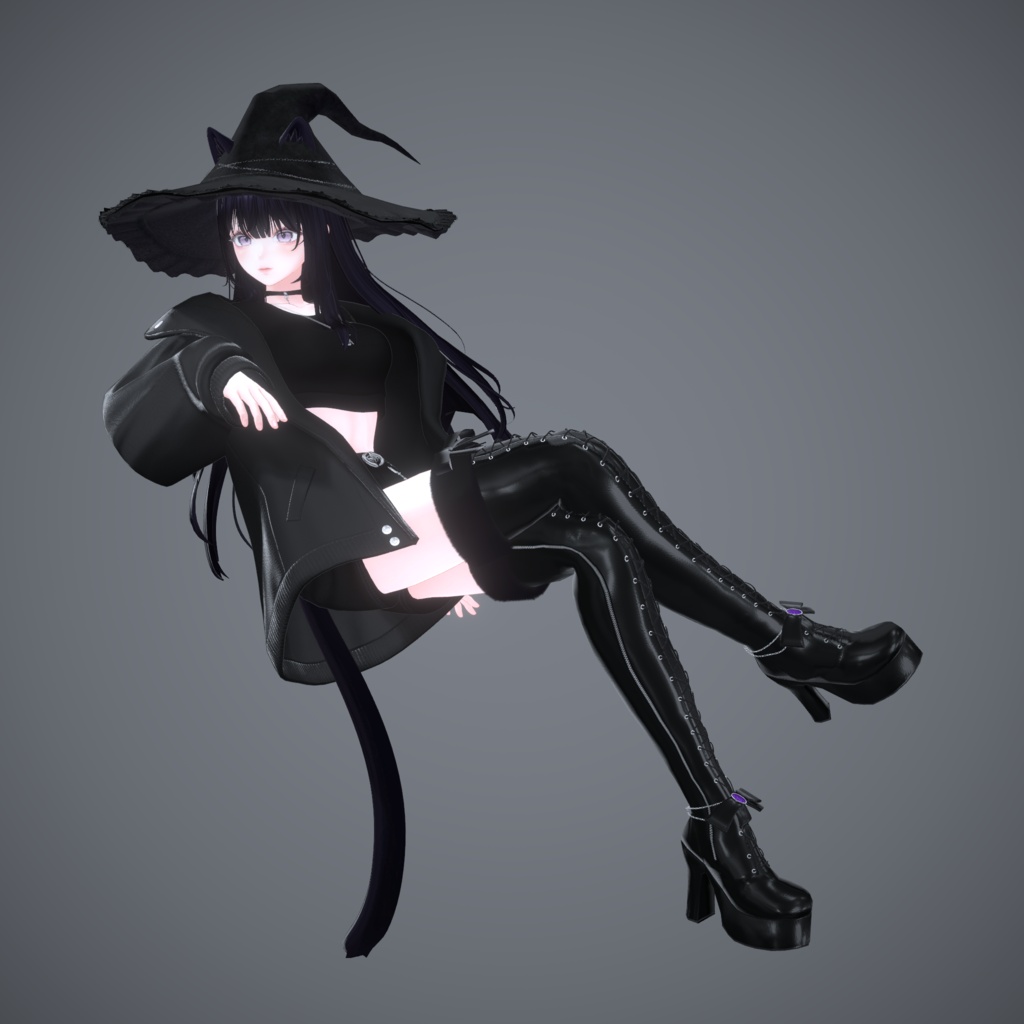 Lace-up Thigh High Boots【13アバター対応】