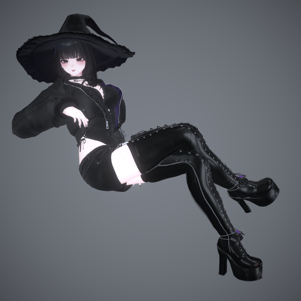 Lace-up Thigh High Boots