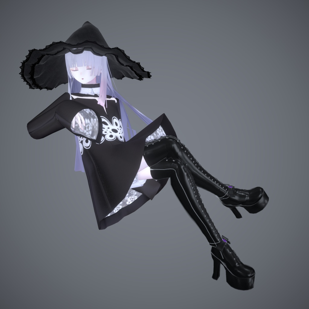 Lace-up Thigh High Boots