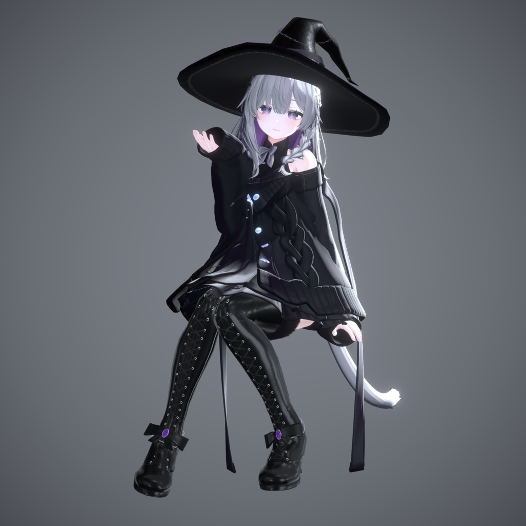 Lace-up Thigh High Boots【12アバター対応】