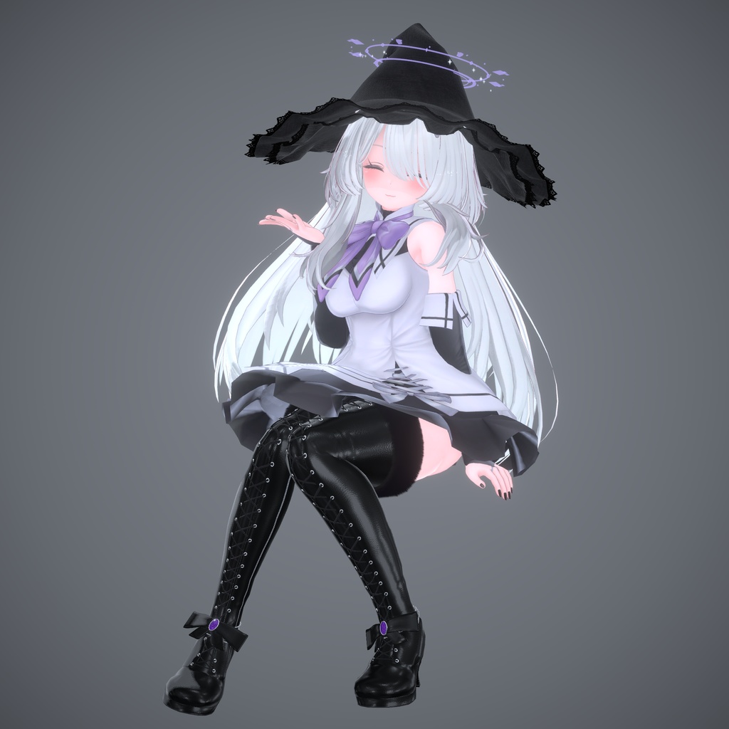 Lace-up Thigh High Boots