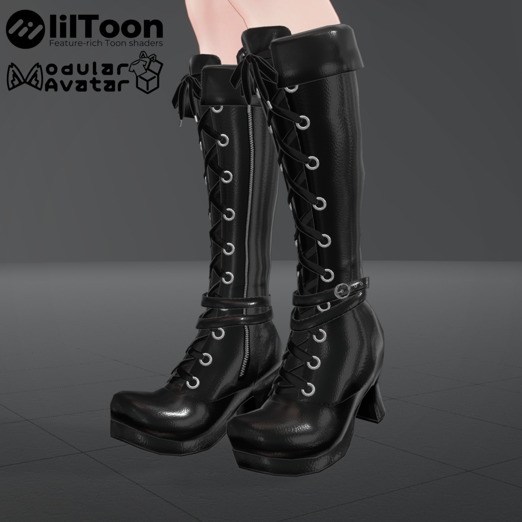 Sorceress Platform Long Boots
