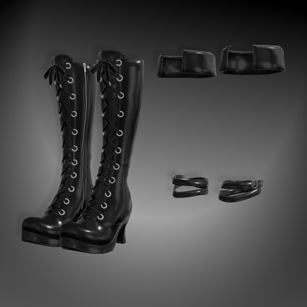 Sorceress Platform Long Boots