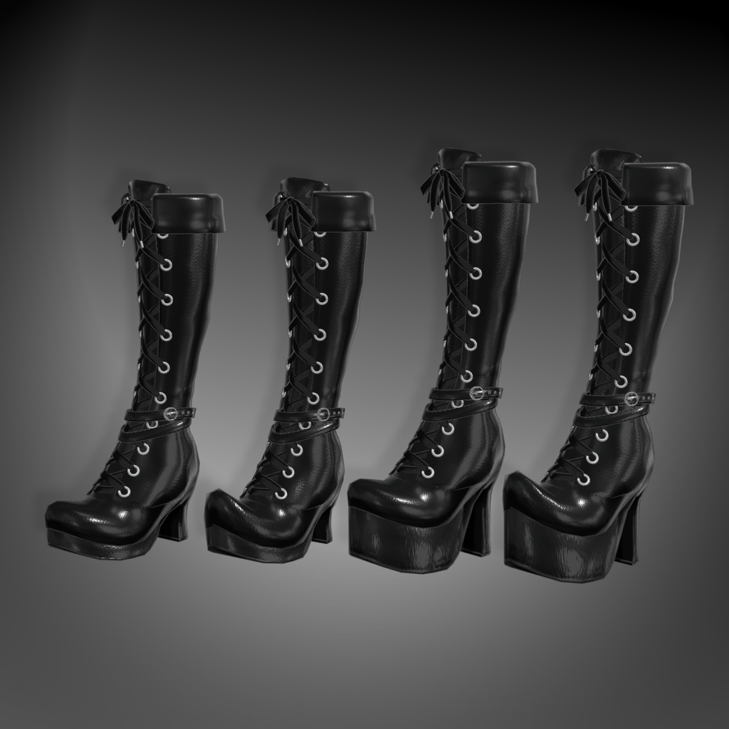 Sorceress Platform Long Boots