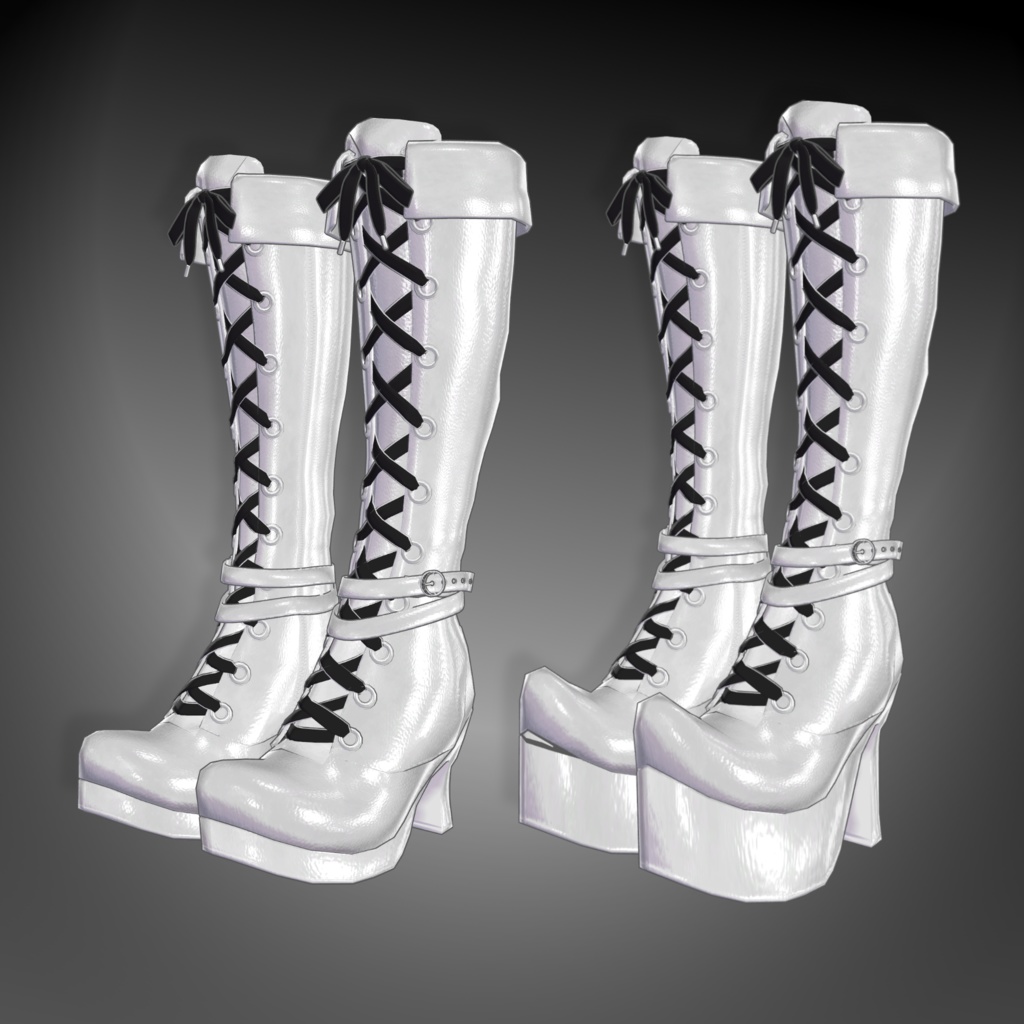 Sorceress Platform Long Boots