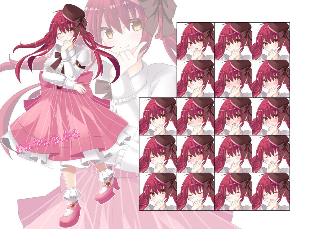 【立ち絵素材】地雷系女子3点セット