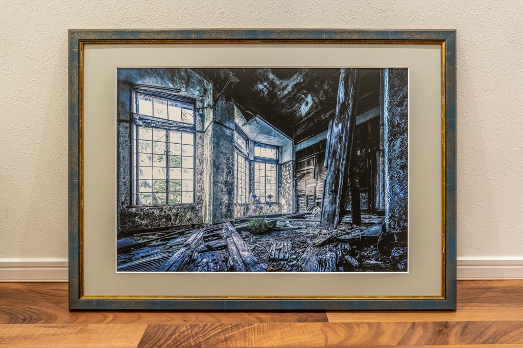 額装写真　廃墟の女王-朝-