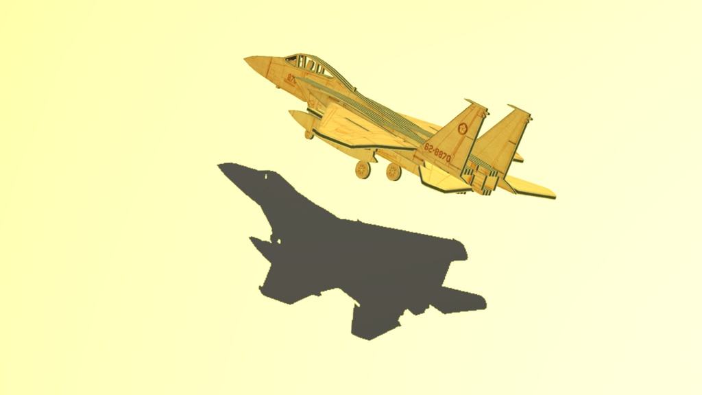 木製F-15Jの3D模型