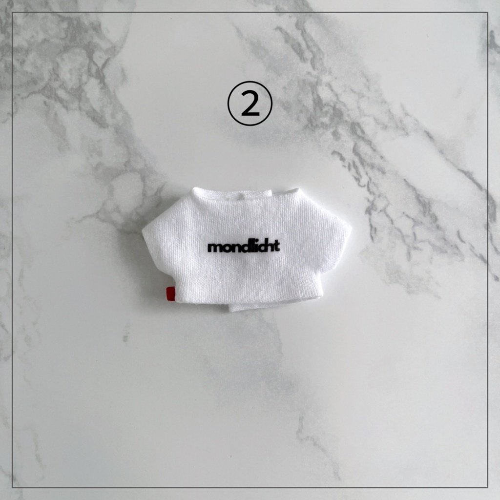 選べるロゴTシャツ+ネックレスセット(10cmぬい用)