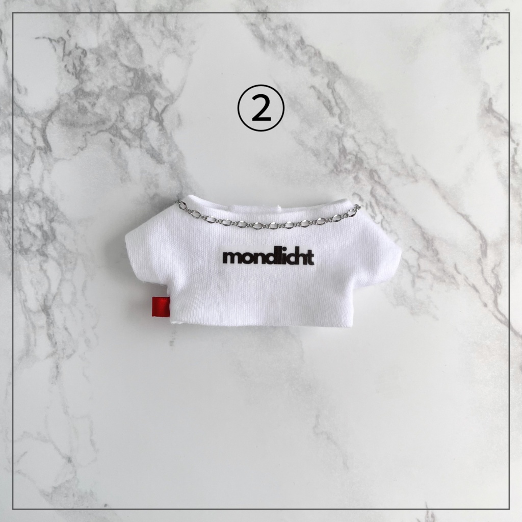 選べるロゴTシャツ+ネックレスセット(16cmぬい用)