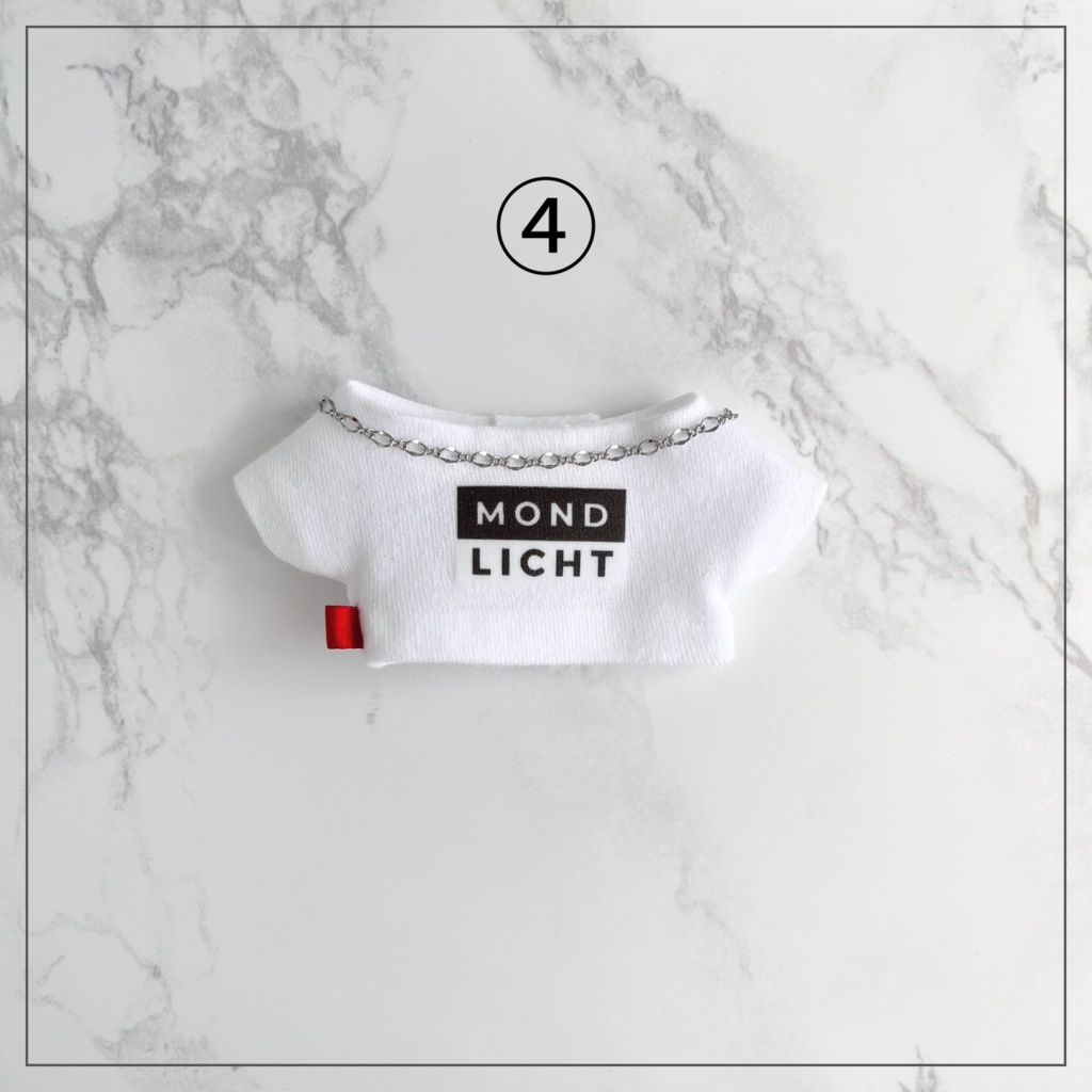 選べるロゴTシャツ+ネックレスセット(16cmぬい用)