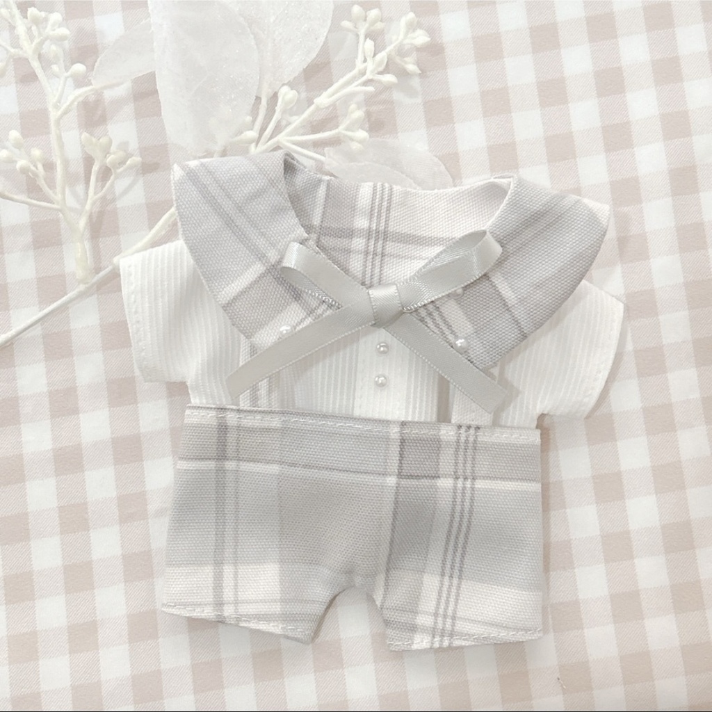 パール襟チェック