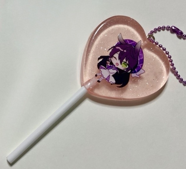 （5月上旬発送予定）【にじそうさく11】ペロキャンキーホルダー 剣持刀子