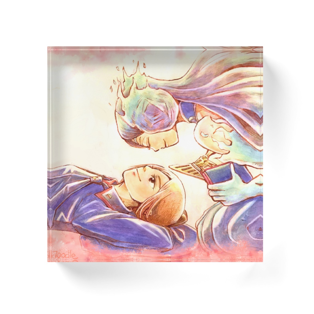 ゼノブレイド2 メレフ&カグツチ アクリルブロック