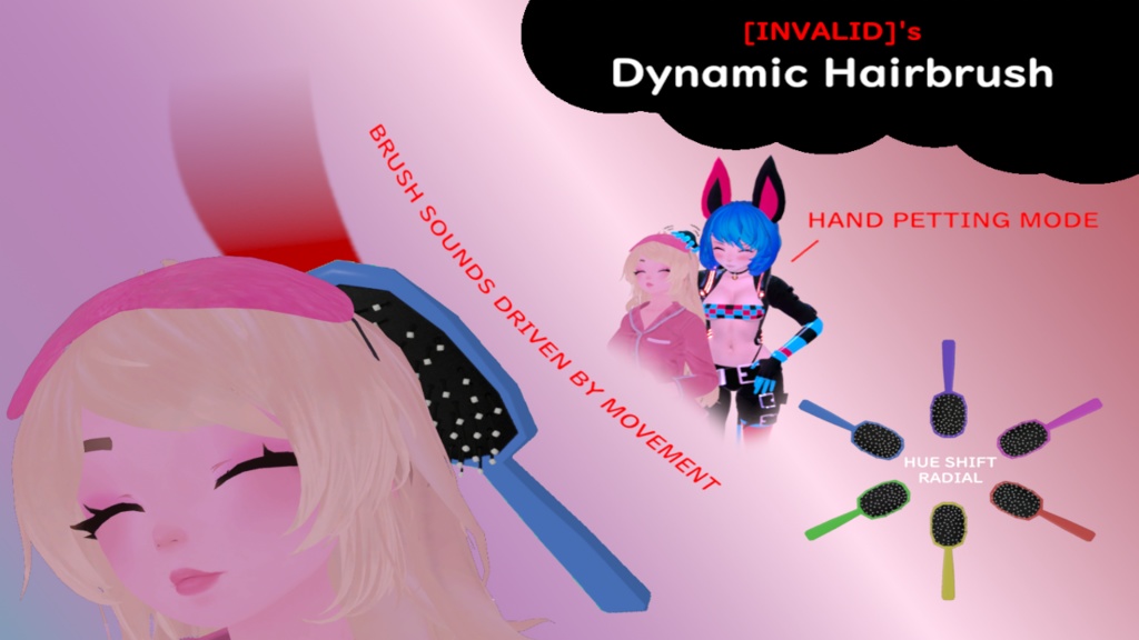 Dynamic Hairbrush for VRChat Avatars