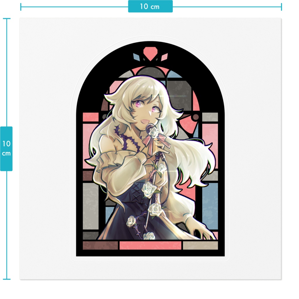 【ヴァネ×ぐり】ステンドグラス風ステッカーぐりver【コラボグッズ】