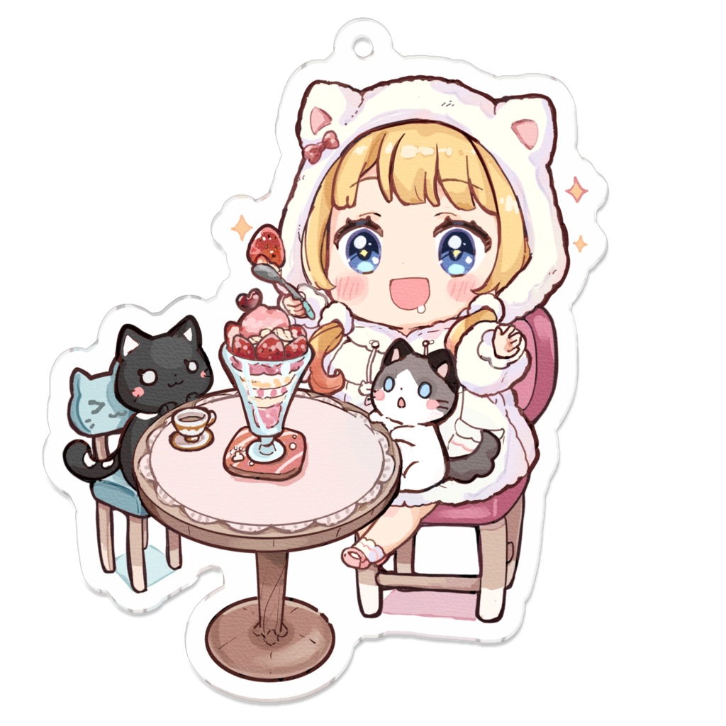 るちちお茶会アクキー