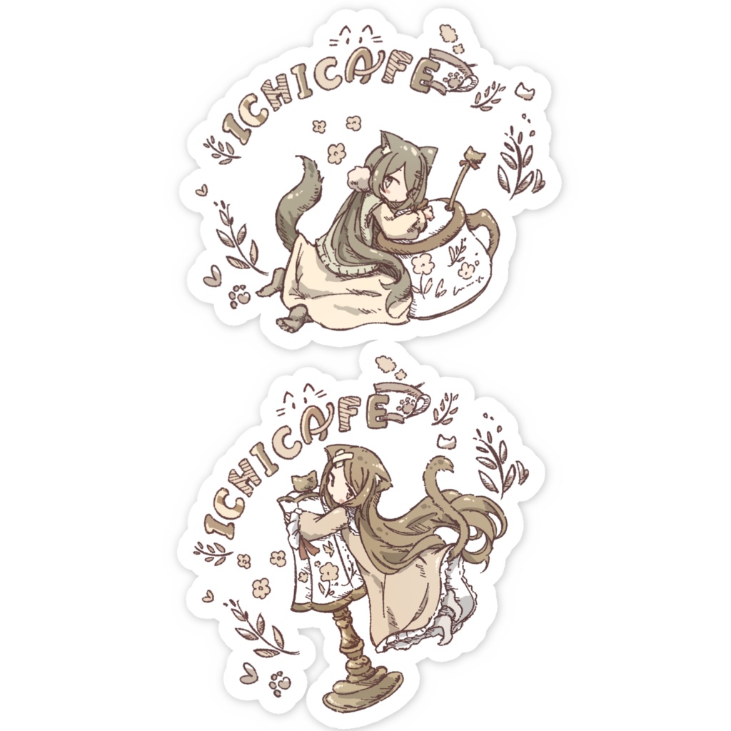 ICHICAFEグッズ ねこみみ少女(シュガーポット・ランプ)