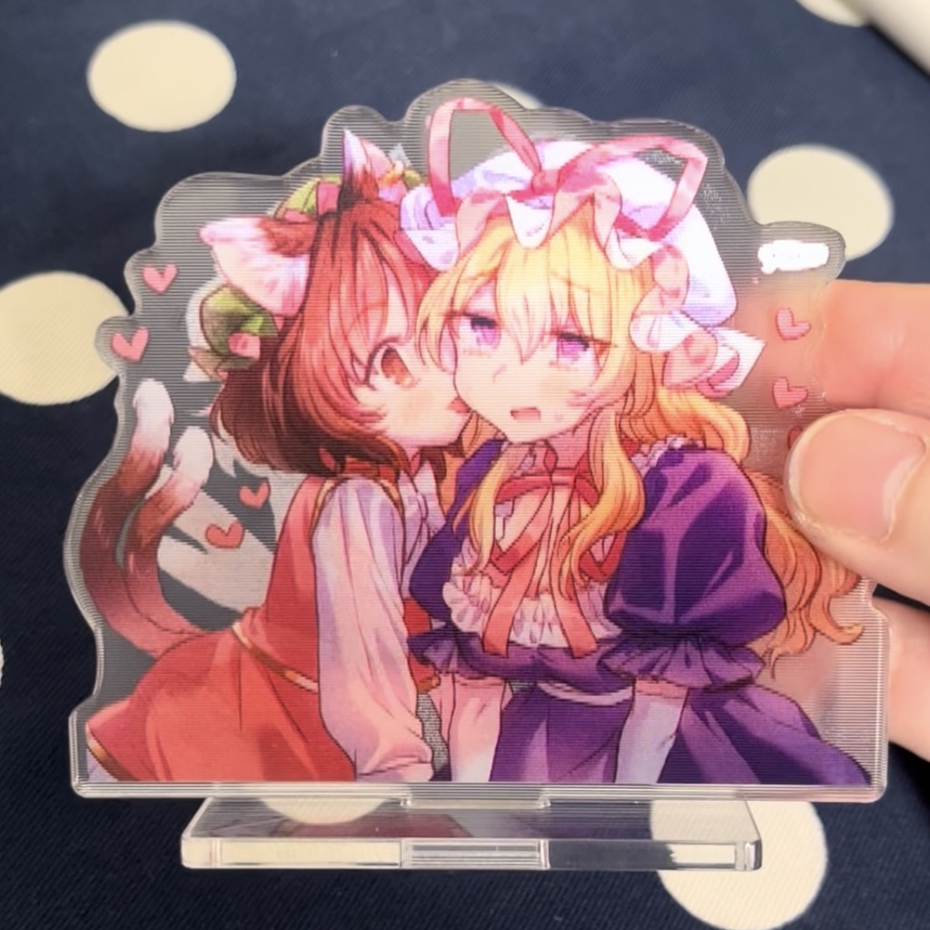 【完全受注生産~3/13まで】ゆかちぇん・ちゅーレンチキュラーアクリルスタンド