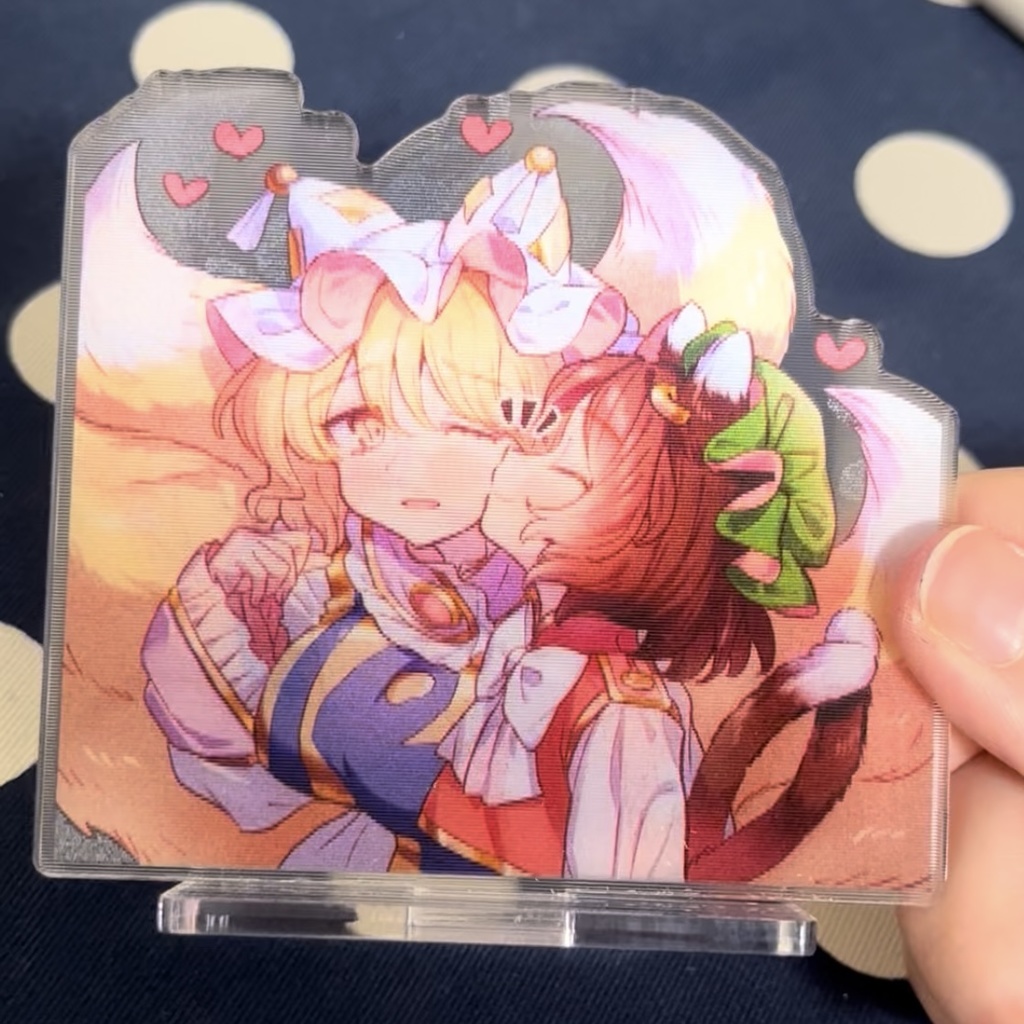 【完全受注生産~3/13まで】らんちぇん・ちゅーレンチキュラーアクリルスタンド