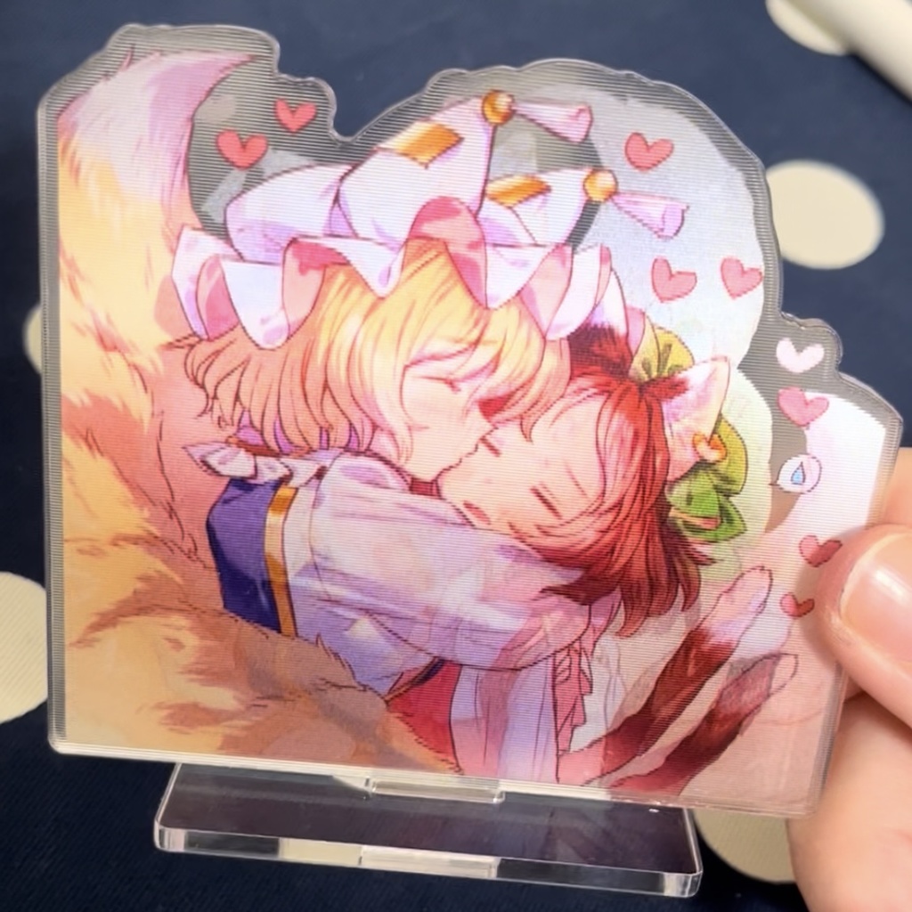 【完全受注生産~3/13まで】らんちぇん・ちゅーレンチキュラーアクリルスタンド