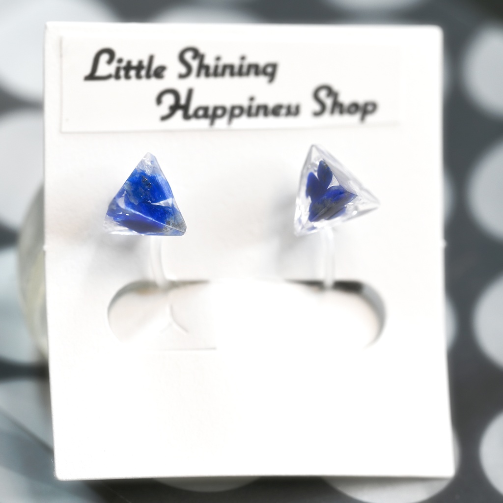 ラピスラズリ2 ノンホールピアス