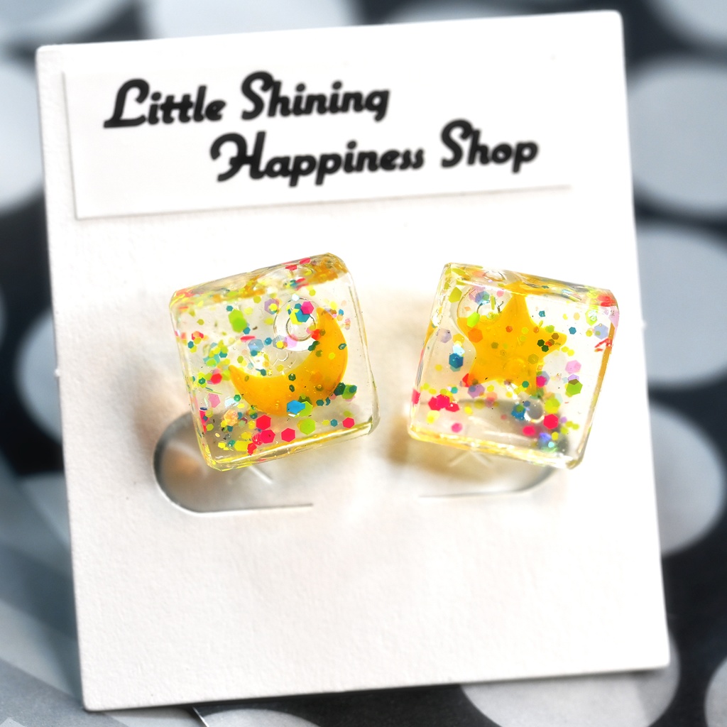 月と星 ノンホールピアス