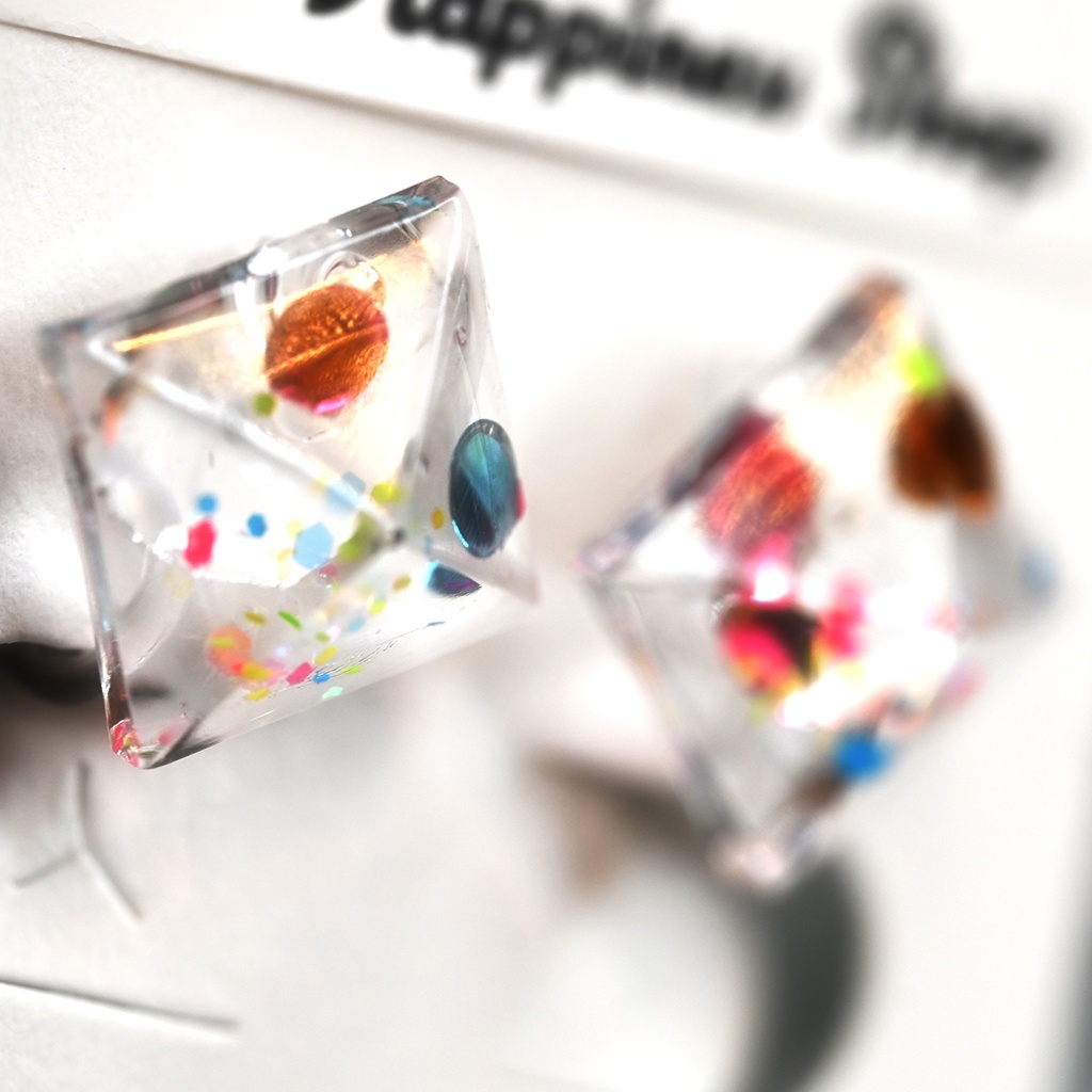 ラメクリア ノンホールピアス