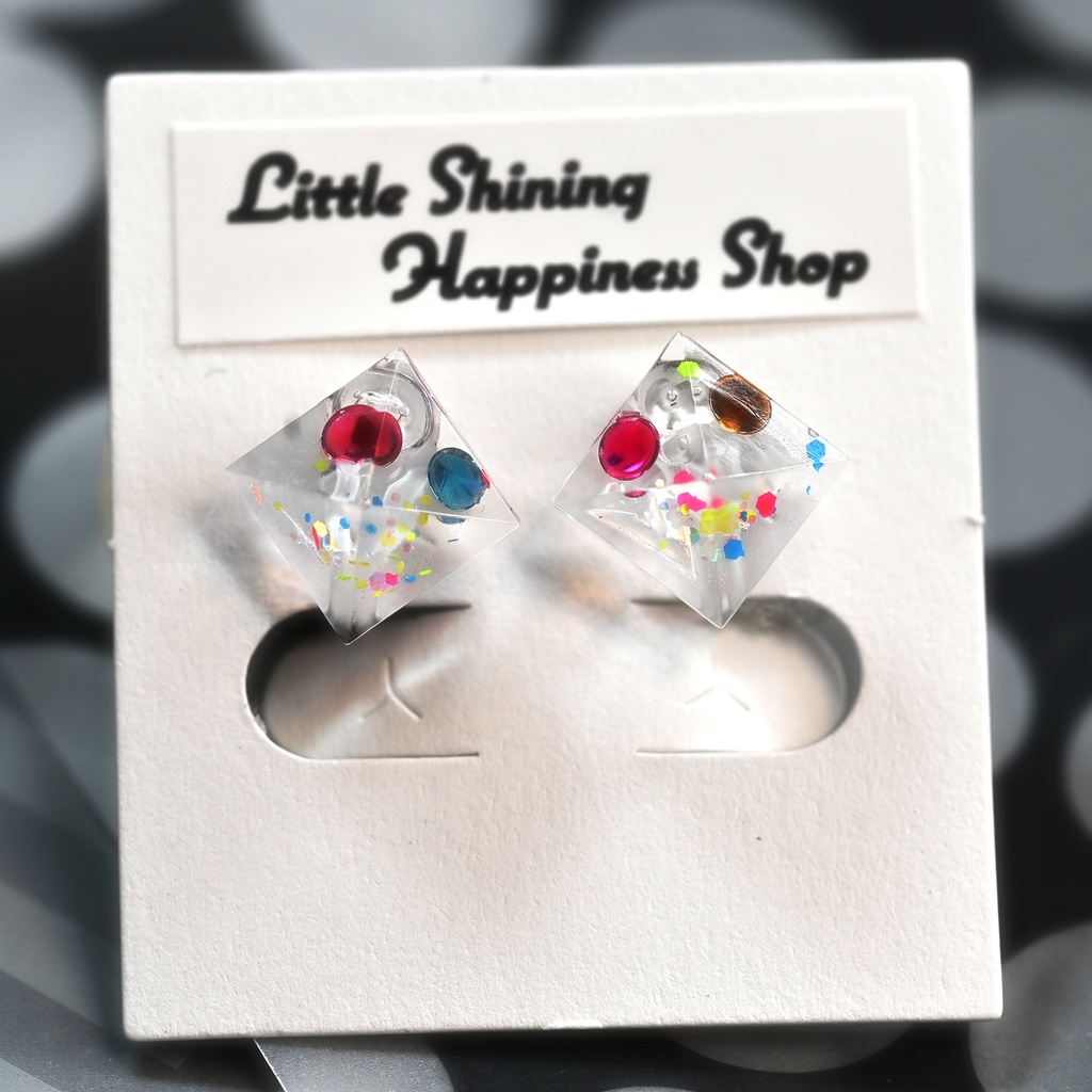 ラメクリア ノンホールピアス