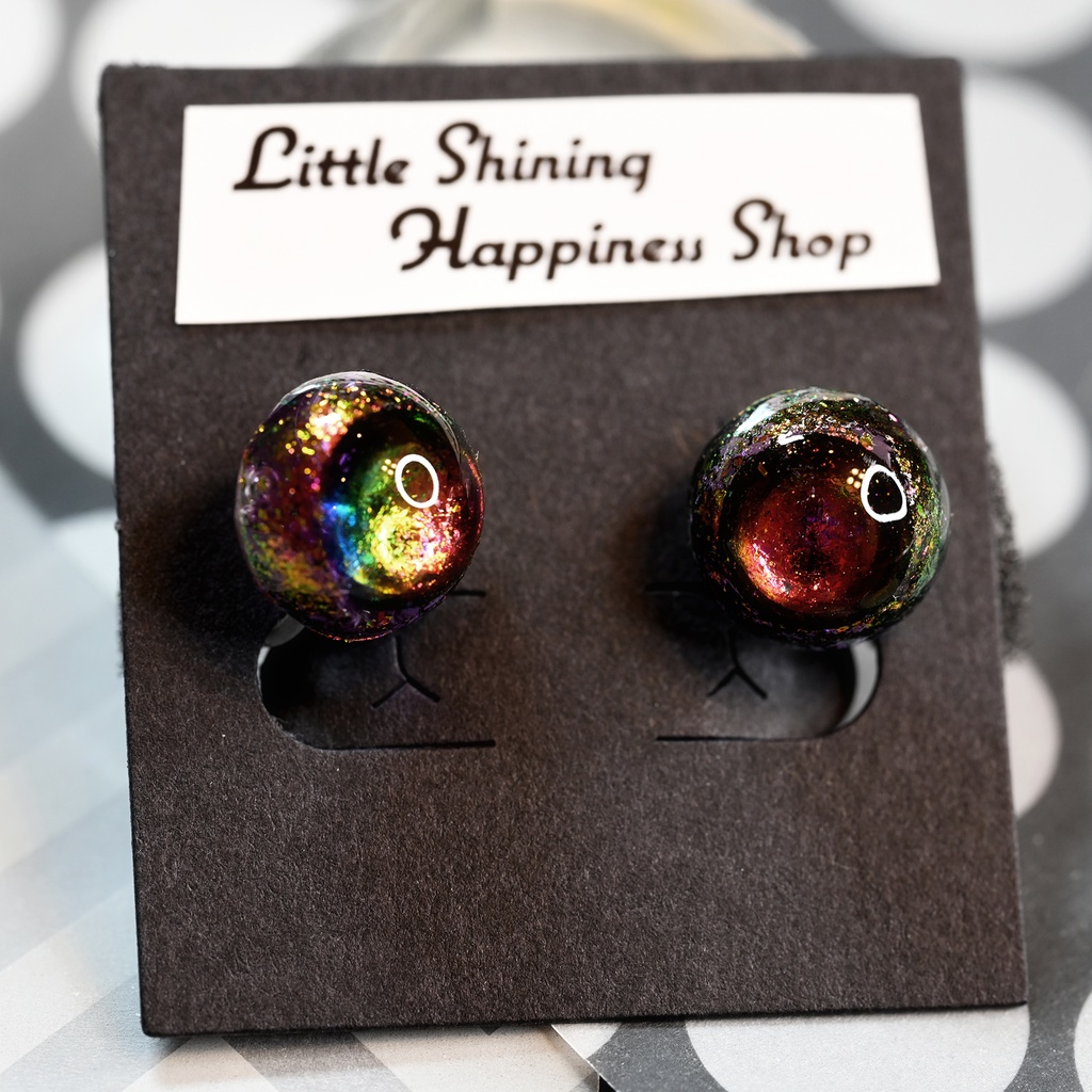 ブラックオーロラ ノンホールピアス