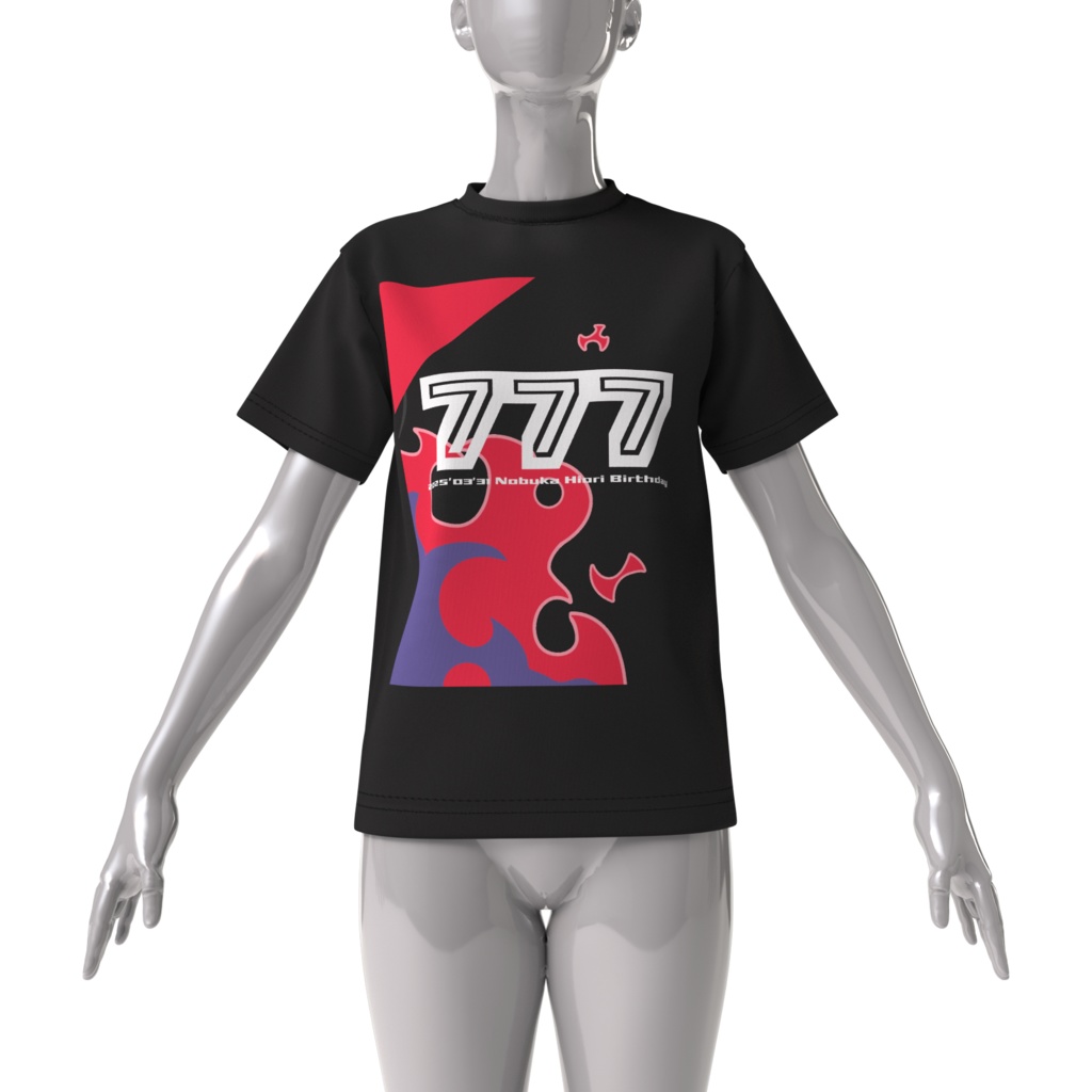 火織信華 誕生日記念グッズ2025 777ビッグシルエットTシャツ