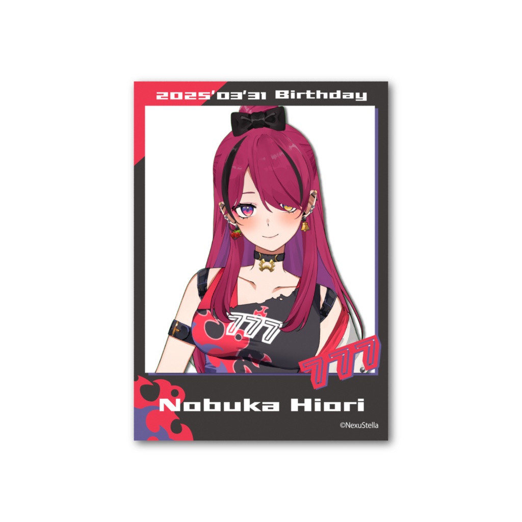 火織信華 誕生日記念グッズ2025 チェキ風カード(A ver)