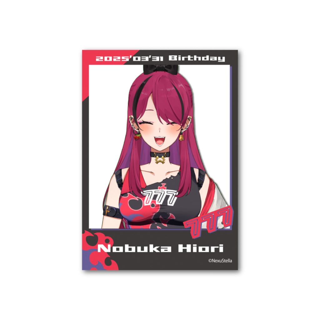 火織信華 誕生日記念グッズ2025 チェキ風カード(B ver)