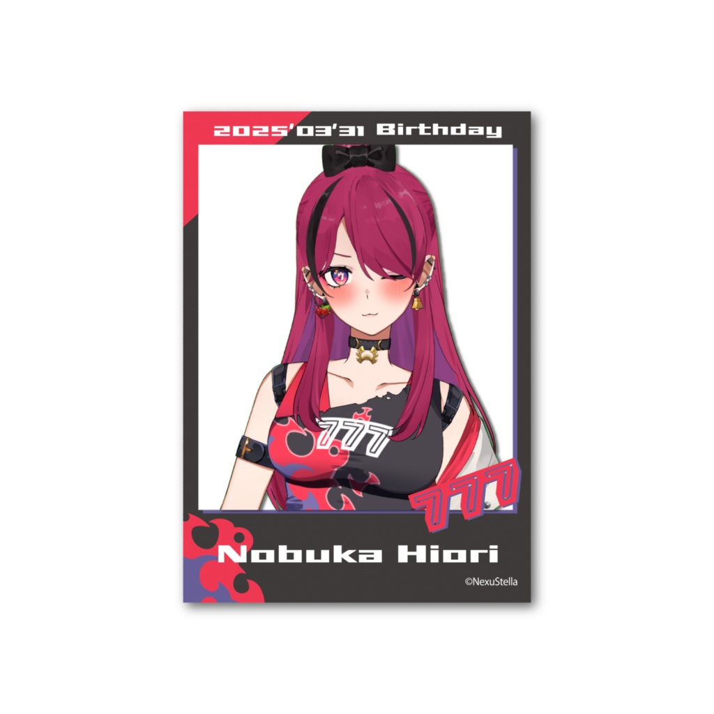 火織信華 誕生日記念グッズ2025 チェキ風カード(C ver)