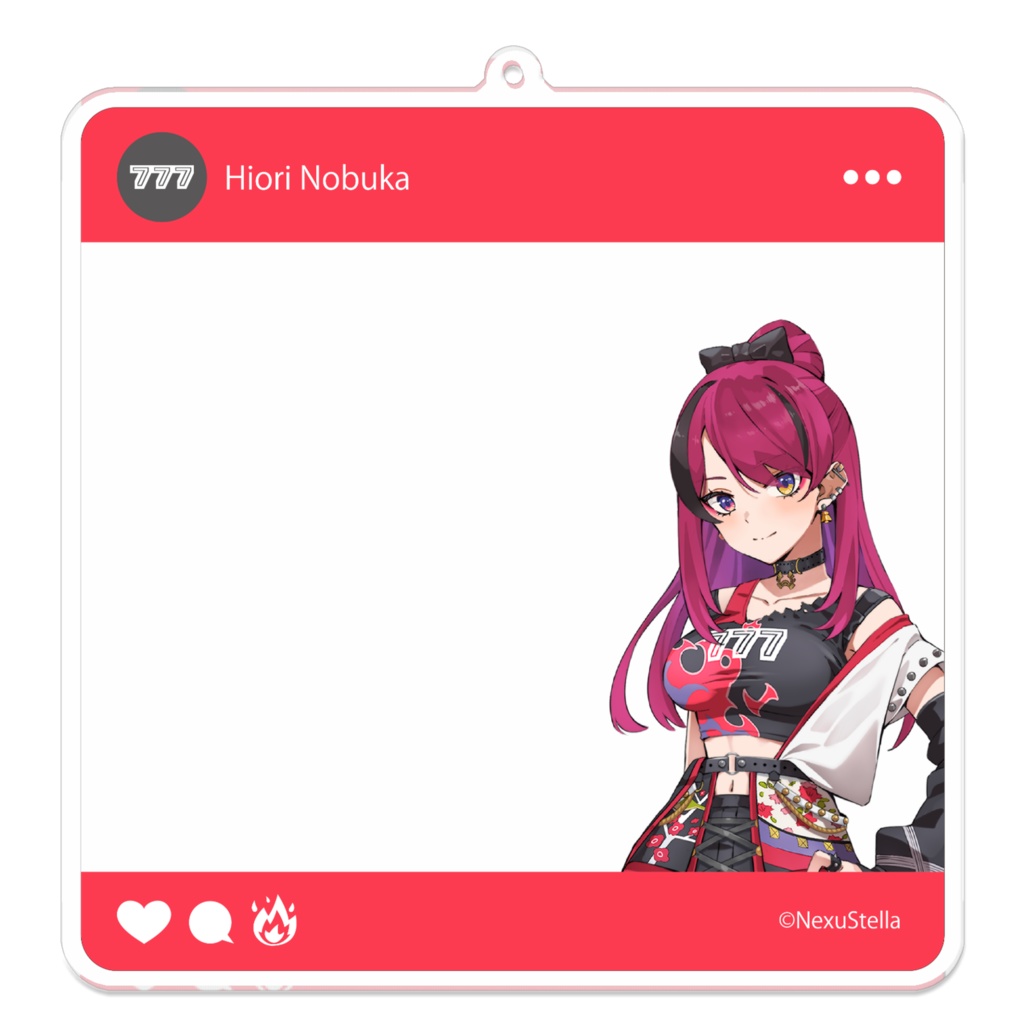 火織信華 誕生日記念グッズ2025 SNSフォト風キーホルダー