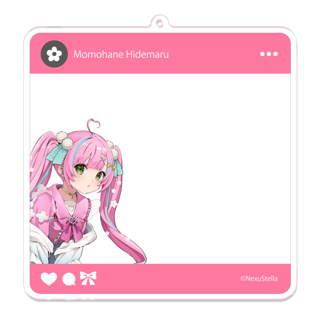 桃羽ひでまる 誕生日記念グッズ2025 SNSフォト風キーホルダー