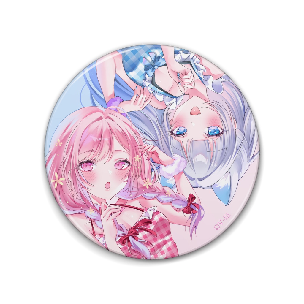 【V-iii】桃花スイ 缶バッジ 76mm